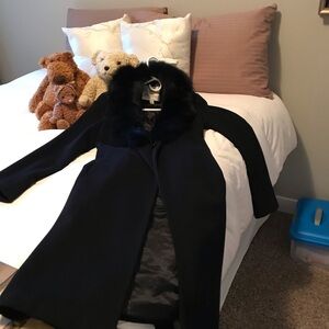 Full length, Blue Fox fur collar